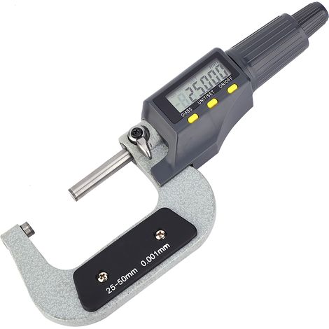 Digitales elektronisches Mikrometer 0,001 mm, Außenmikrometer, Messschieber, 25–50 mm (1/5)