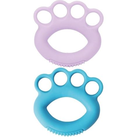 Fortalecedor de agarre de mano, entrenador de dedos, ejercitador de antebrazo, anillos de silicona para ejercicios de dedos, entrenamiento muscular para escalada y fitness (2 piezas)