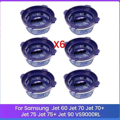 Filtre de 6PCS HEPA filtre de Samsung Jet 60 70 Jet 70+ 75 Jet 75+ 90 VS9000RL Stick Aspirateur Dust Filtre (1/5)