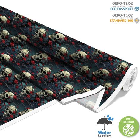 TESSUTI DECORATIVI PER ESTERNI OXFORD - Motivo Teschio I DX4431 (1/5)