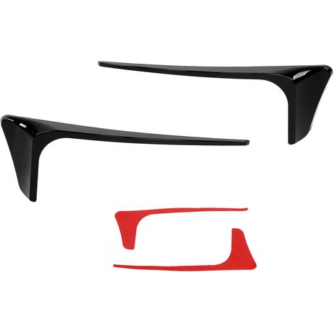 [Protection de Reflecteur Pare‑Chocs Arrière] Gloss Black ABS Kit 2017‑2020 MK7.5 Facelift – Deux Pièces (1/5)