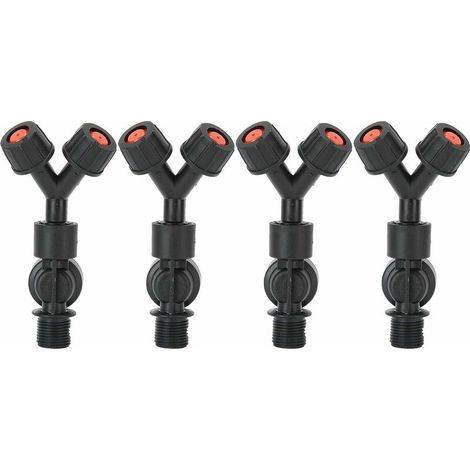 Buse d'atomisation tête de pulvérisation Double buse Accessoire de buse de pulvérisateur Anti-Goutte pour pulvérisateur à Dos électrique agricole(4 pièces G3/8 DN10 ) (1/5)