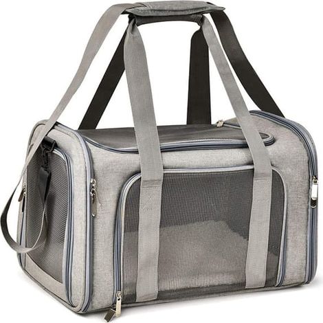 Cage de transport souple pour chat/chien/animal de compagnie, cage de voyage pliable pour animaux de compagnie, adaptée (1/5)