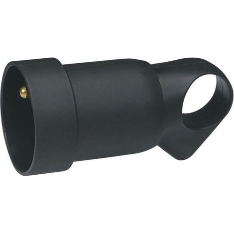Extensión 2P+T + anillo - 16A - negro LEGRAND
