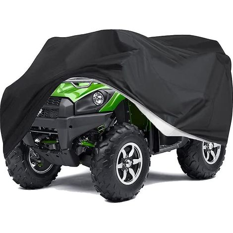 Housse de quad imperméable et robuste avec ourlet élastique pour le rangement extérieur, compatible avec Kawasaki, Arctic Cat, Honda, Polaris, Yamaha et autres véhicules tout temps. (1/5)