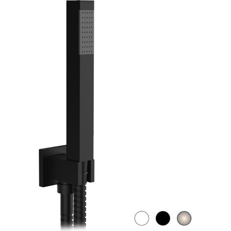 Kit doccetta minimale quadra nichel spazzolato opaco (1/4)