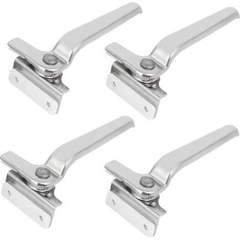 Edelstahlflügelfenster-Verriegelungsgriff-Griff-linke Hand-Silber-Ton 4pcs (fa85d7ae05dbd187fd872d00 (1/5)