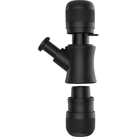 Tragbare Espressomaschine, Mini-Reisekaffeemaschine – Schwarz – Espresso – Gemahlener Kaffee (1/5)