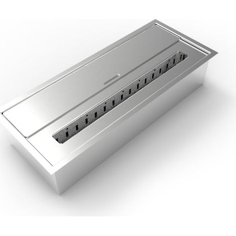 Bruciatore a Bioetanolo per Camini 45,7x18,7xH9,5 cm 3,5L in Acciaio Inox (1/5)