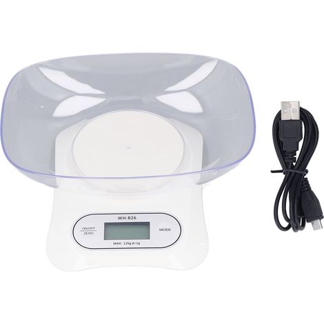 Balance électronique de précision avec fonction minuterie, câble USB inclus, pour laboratoire et cuisine, pesage digital haute précision