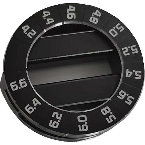 Jauge de hauteur de caisse RC en alliage d'aluminium, règle de mesure réglable 4,0-6,6 mm pour outils de réparation de voitures RC 1/10 (1/5)