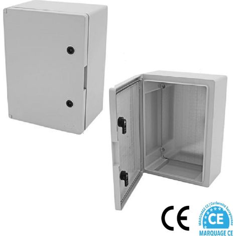 Coffret électrique étanche IP65 500 x 400 x 240 mm – Armoire monobloc en ABS – Fermeture 2 points – Plaque de fond incluse