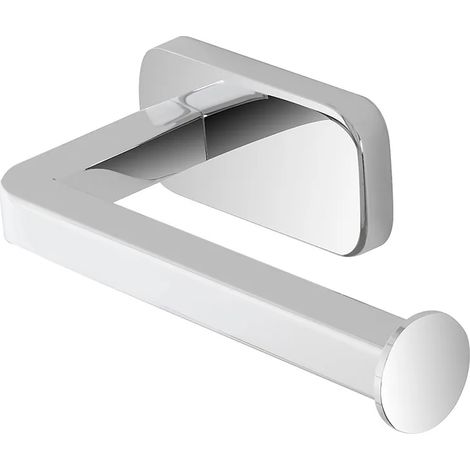Porta rotolo wc a muro in acciaio inox con doppio fissaggio (1/3)
