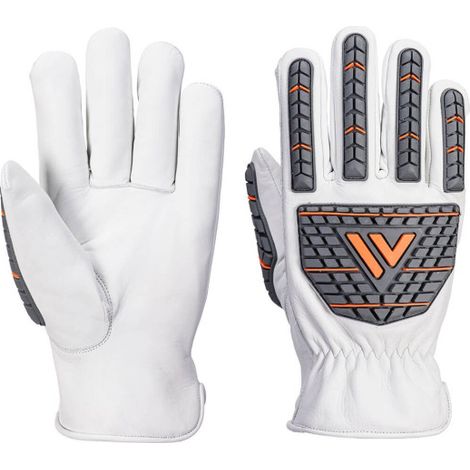 Guantes de protección Impact Driver (sin forro) Blanco, Dext. 4 PORTWEST A742 M