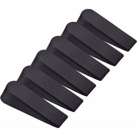 HOXILEELEOPièces Cales D'Arrêt De Porte Noir Bouchons De Porte Caoutchouc Maison Bureau (1/5)