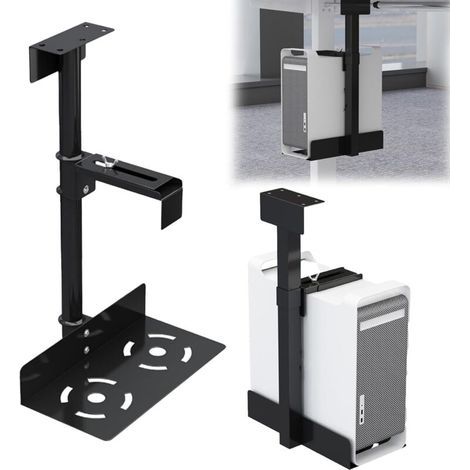 Aisny Support PC, Support PC sous Bureau Support Ordinateur Supports Tour MuralPC Peu Encombrant Hauteur Réglable De 50 à 530 Mm Jusqu'à 35 Kg pour La Plupart des Hôtes (1/5)