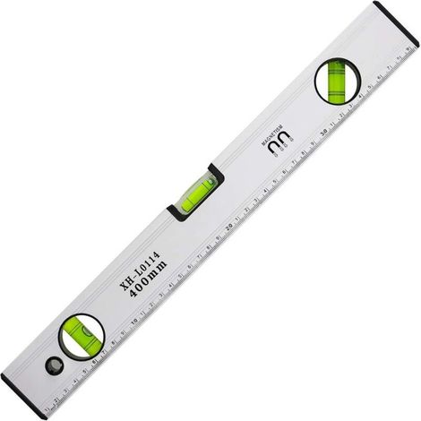 Niveau à Bulle de 40 cm, Niveau Bulle Magnétique avec 3 Fioles Haute Visibilité Corps en Aluminium, Embouts Robustes pour horizontal vertical et 45 °, Précision +/- 0,5mm - Règle Intégrée (1/5)