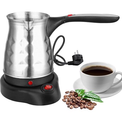 Cafetera Turca Eléctrica - 500 ml - Acero Inoxidable - Compatible Inducción - Para Viaje - 1 Unidad (1/5)