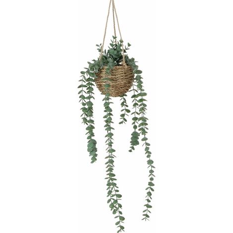 Plante artificielle suspendue EUCALYPTUS, 78 cm