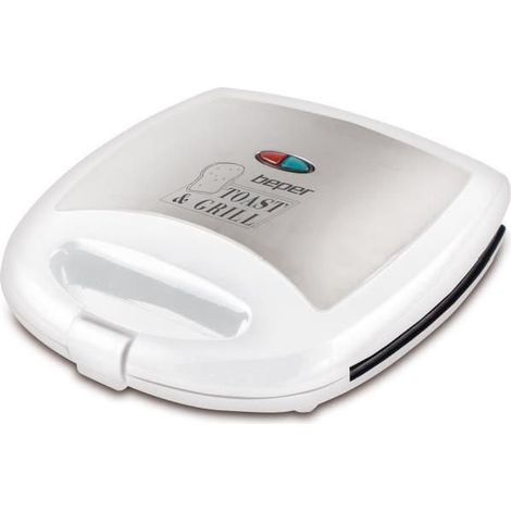 BEPER 90620 Machine a sandwish Toast & Grill - 1300 W - Blanc (1/5)