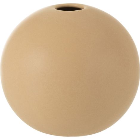 J-line - Vase boule céramique beige medium (1/4)