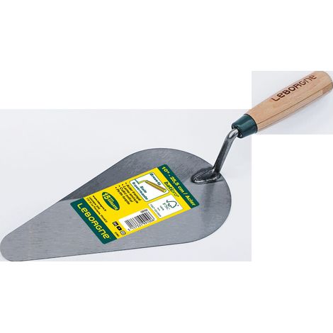LEBORGNE Truelle américaine Batipro 10 cm manche bois - lame souple en acier trempé