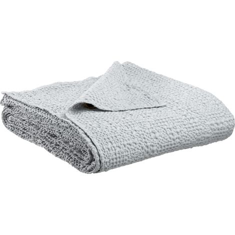 VIVARAISE - Jeté de lit Vivaraise Tana en coton 100% - Perle - 180 x 260 cm