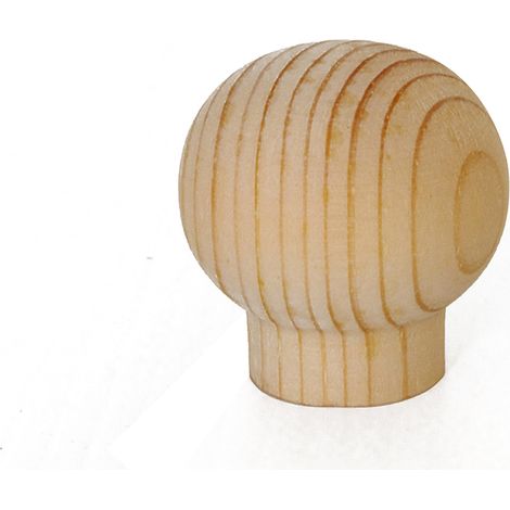 Pomolo in legno - Ø 22 mm. - pino grezzo
