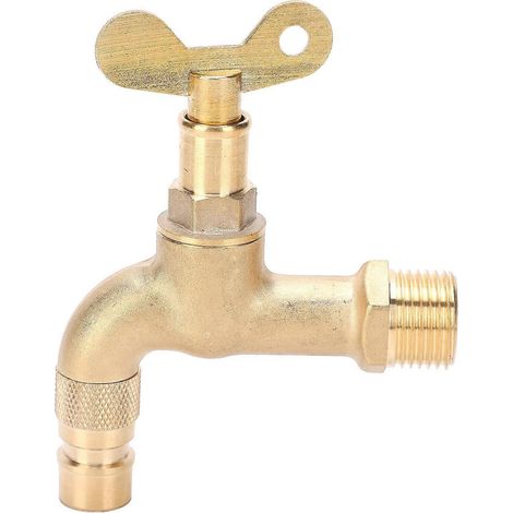 Robinet mitigeur monocommande en laiton forgé, pour montage mural, compatible avec les machines à laver, filetage G1/2 pouce (1/4)