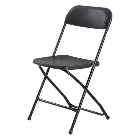 Sungarden chaise pliante en résine 80x50x45cm - couleur noir (1/3)