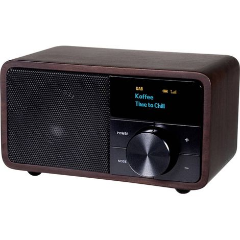 Kathrein DAB+ 1 mini Radio de table DAB+, FM Bluetooth bois (foncé) (1/4)