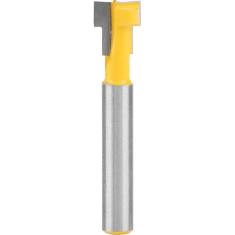 9,52 mm (3/8") T-Nutfräser mit 6,35 mm (1/4") Schaft für die Holzbearbeitung.