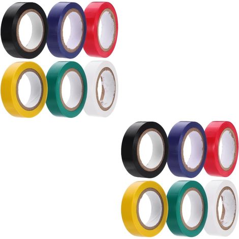 12 rouleaux de ruban isolant haute résistance, robuste pour câblage et (1/5)