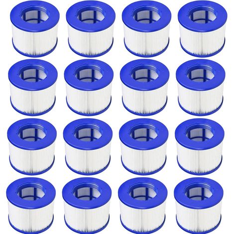 Filtre Spa Infinite a Visser, Cartouche Filtrante pour Clever Spa, pour Cosy Spa Filtre, pour Filtre Spa Gonflable, Filtre 75 x 100 mm, Filtre Spa pour Lumix Vissable (16 pièces) (1/5)