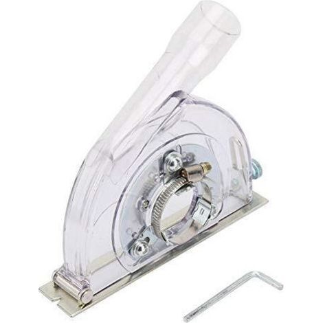Coperchio antipolvere per smerigliatrice angolare 100/125/150 mm – Cattura il 95% della polvere – Guscio in PC trasparente – Per calcestruzzo e marmo (1/5)