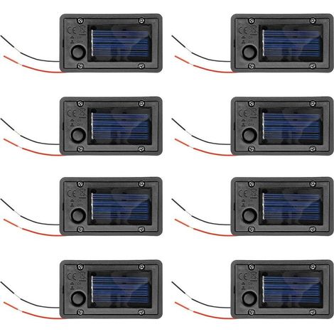 Lot de 8 Boîtes à Piles, Pièces de Rechange pour Lanterne Solaire pour Lanternes Suspendues Extérieures (1/5)