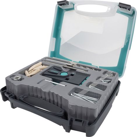 wolfcraft I Undercover-Jig-Set TX I 4642100 I Komplettsets für unsichtbare Verschraubungen, 55-tlg., I Bohrhilfe I Dübelhilfe