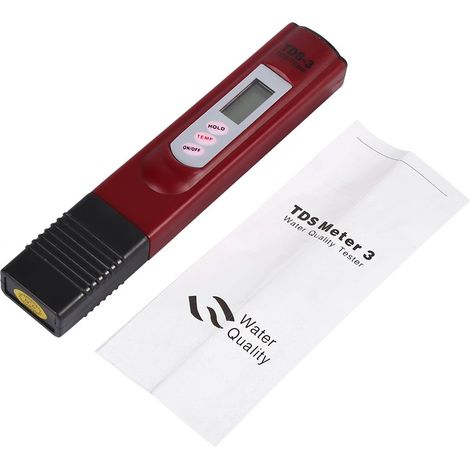 Digitales TDS-Messgerät, Wasserqualitäts-Leitfähigkeitsmessgerät, 1999 ppm Wasserqualitätstester, Reinheit für Trinkwasser, Schwimmbäder, Aquarien, Hydrokultur (Rotation).