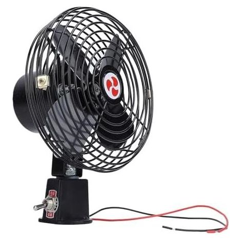Ventilateur de Voiture en Métal 12V Noir Lourd avec une (1/5)