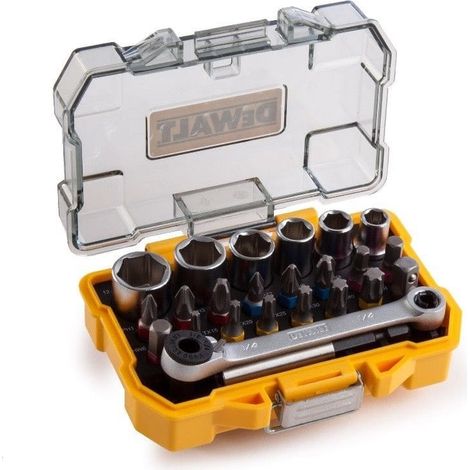 DeWALT DT71516-QZ SET 24 PEZZI ASSORTITI CON INSERTI E BUSSOLE PER AVVITATURA