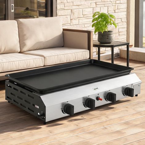SunJet Barbecue à gaz, gril à gaz, Plancha de cuisson extérieure - Réf. 52IK8422LSLD (1/5)