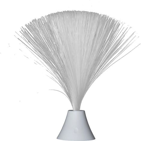 Veilleuse étoilée rechargeable à fibre optique, lampe de chevet/lampe de table blanche (1 pièce) (1/5)