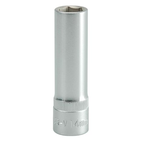 Lange 14 mm 1/2" Sechskant-Stecknuss CRV