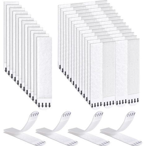 72 Paar selbstklebende Streifen für Bilderrahmen (ohne Bohren) – wasserfest und ablösbar – 19 x 92 mm (1/5)