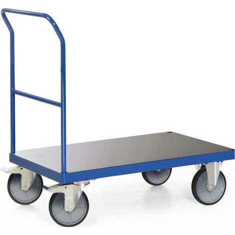 Bako Logistiksysteme Plattformwagen F600 mit 1 Schiebebügel ohne Bordkante 1000x600mm