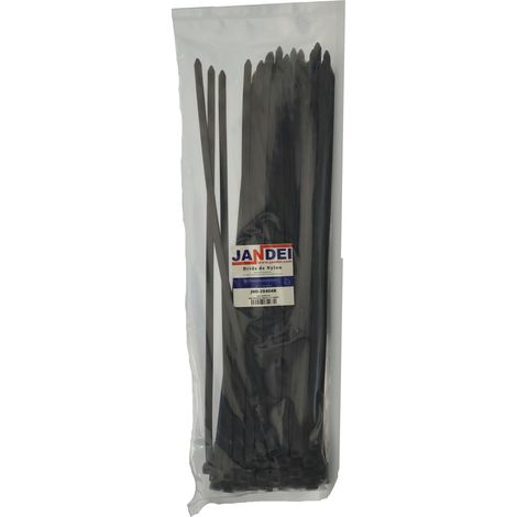 Jandei - Pack 100 Bridas Negras 7.6  400mm