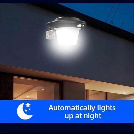 Lampe solaire LED à incandescence, applique murale intelligente à capteur pour la maison (A)-- (1/5)