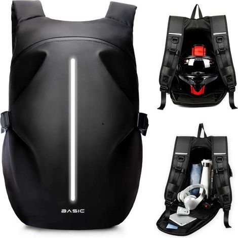 Motorradrucksack Herren wasserdicht Helmrucksack Laptoptasche (1/5)