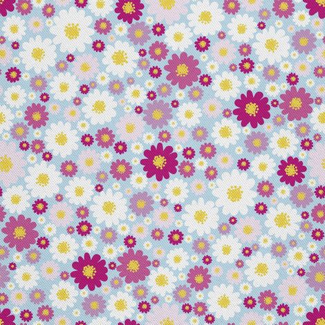 Tela decorativa para exteriores Oxford - motivo de margaritas pequeñas I DX441 (1/5)