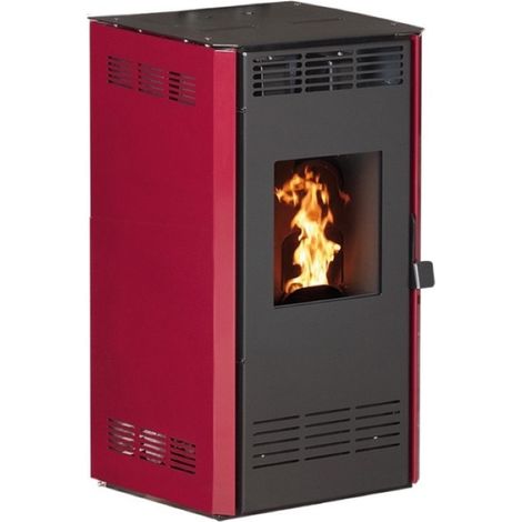 Poêle à granules MARINA 6KW - Bordeaux (1/4)